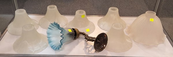 Lot 1165 - GLASS LIGHT SHADES