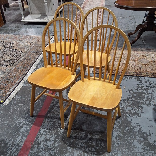 Lot 42 - SET OF FOUR KITCHEN CHAIRS