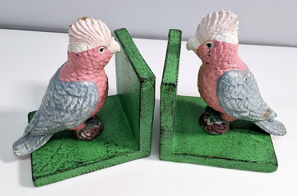 Lot 1183 - GALAH BOOK ENDS