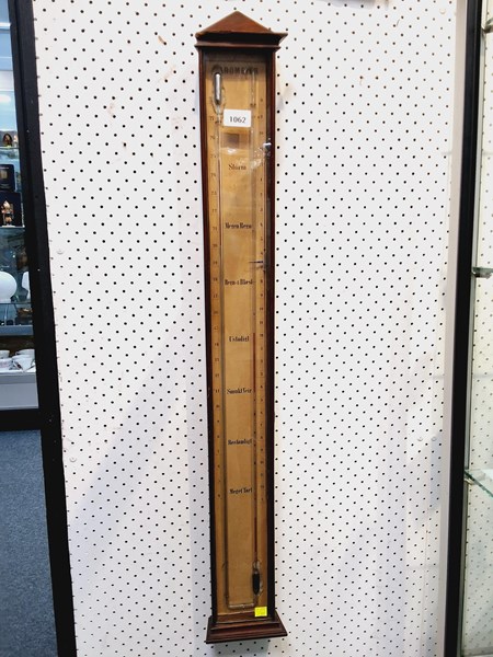 Lot 1062 - TIMBER CASED BAROMETER