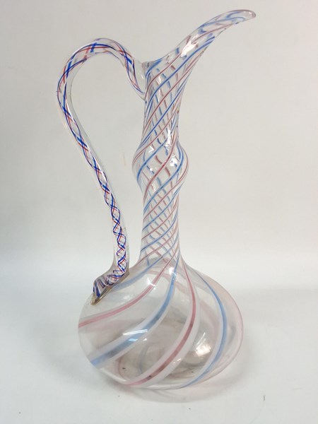 Lot 1254 - STUDIO GLASS EWER