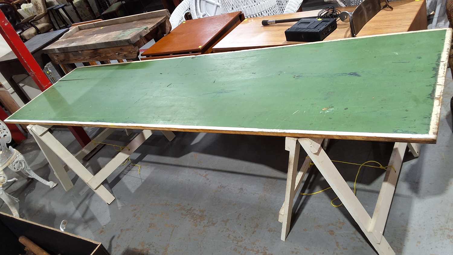 Lot 217 - TRESTLE TABLE