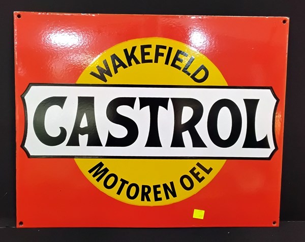 Lot 1242 - ENAMEL CASTROL SIGN