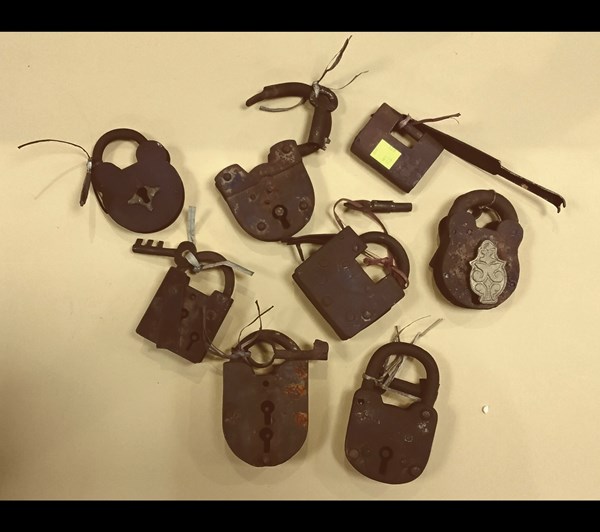 Lot 1220 - EIGHT PADLOCKS