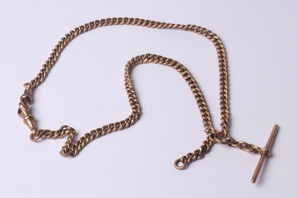 Lot 1001 - GOLD WATCH CHAIN