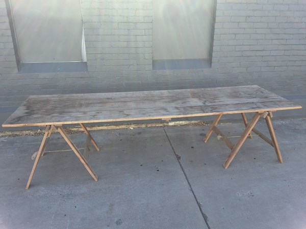 Lot 315 - TRESTLE TABLE