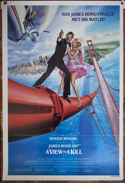 Lot 1075 - A VIEW TO A KILL POSTER