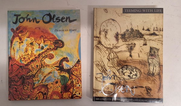 Lot 1136 - JOHN OLSEN BOOKS