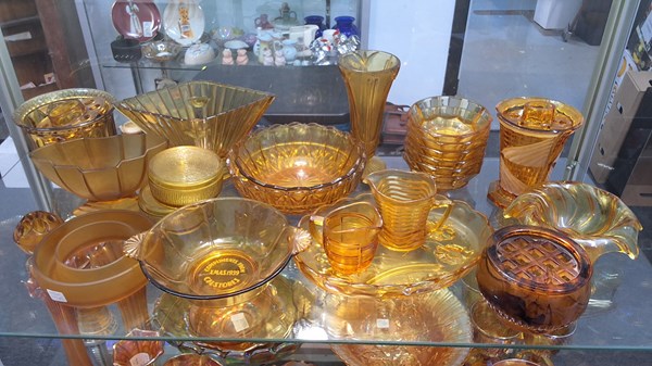 Lot 1430 - AMBER GLASS