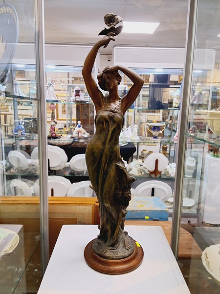 Lot 1371 - SPELTER FIGURE