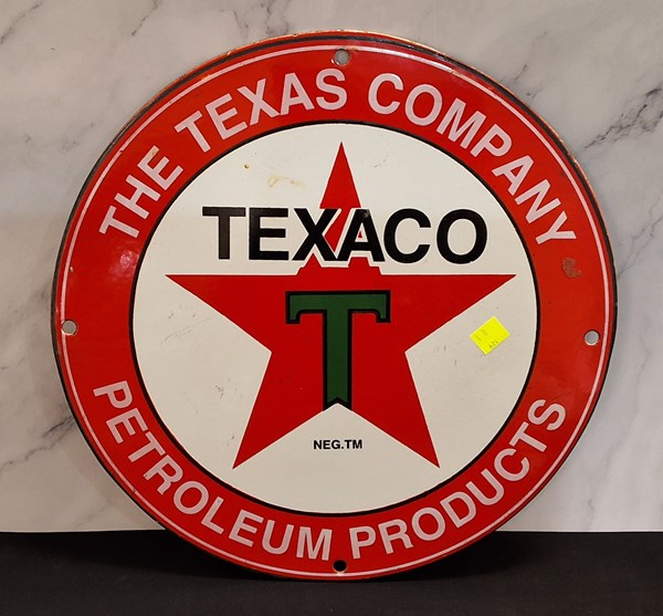 Lot 1240 - ENAMEL TEXACO SIGN