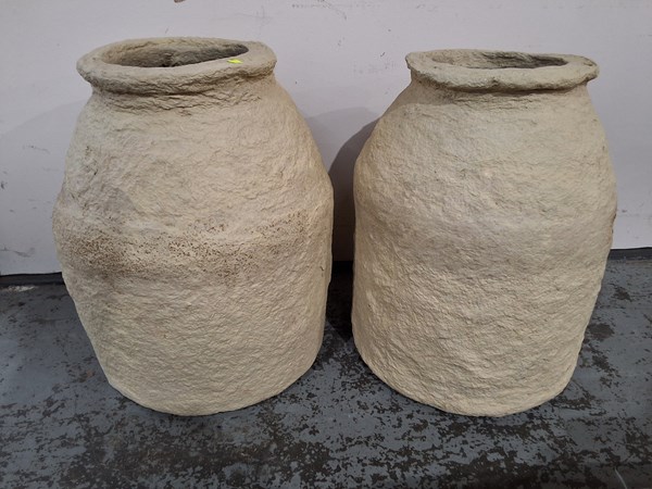 Lot 136 - PAIR OF URNS