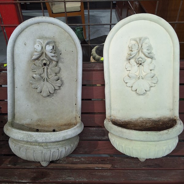 Lot 406 - PAIR OF WALL FOUNTAINS