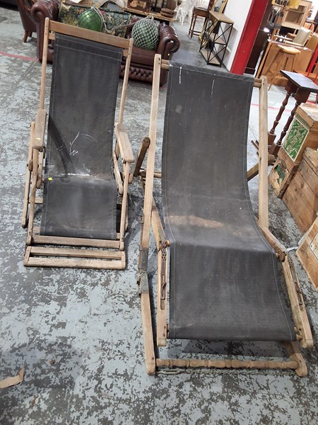 Lot 336 - STEAMER DECK CHAIRS