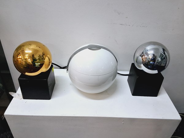 Lot 1457 - SPACE-AGE LAMPS & ICE BUCKET