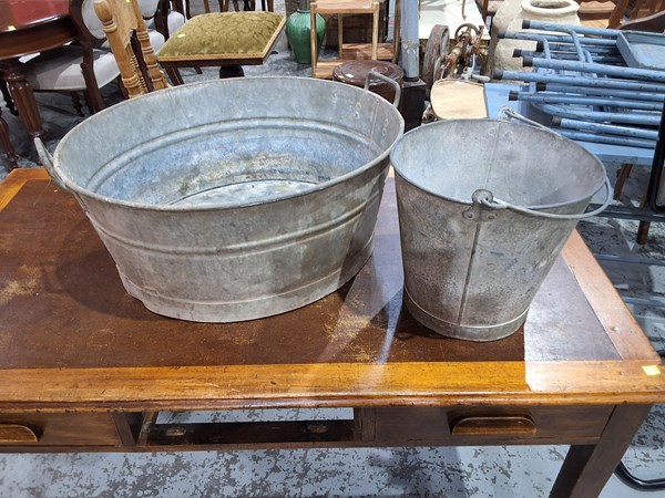 Lot 108 - GALVANISED WARE