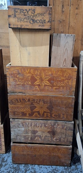 Lot 193 - WOODEN CRATES