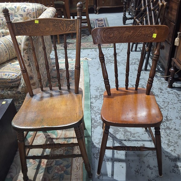 Lot 133 - COTTAGE CHAIRS