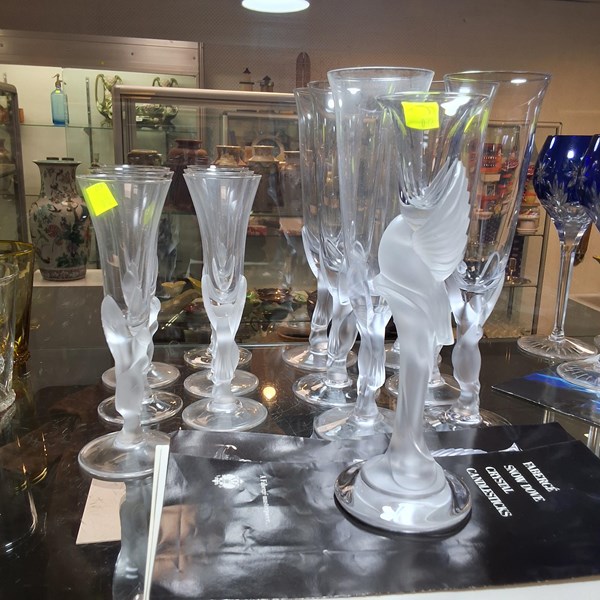 Lot 1219 - CRYSTAL STEMWARE