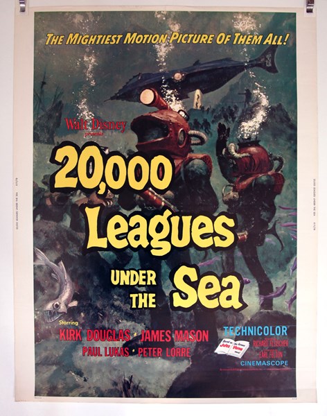 Lot 1281 - 20,000 LEAGUES UNDER THE SEA POSTER