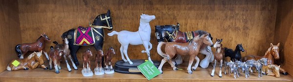 Lot 1385 - A COLLECTION OF HORSES