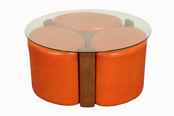 Lot 33 - FONDUE TABLE SET