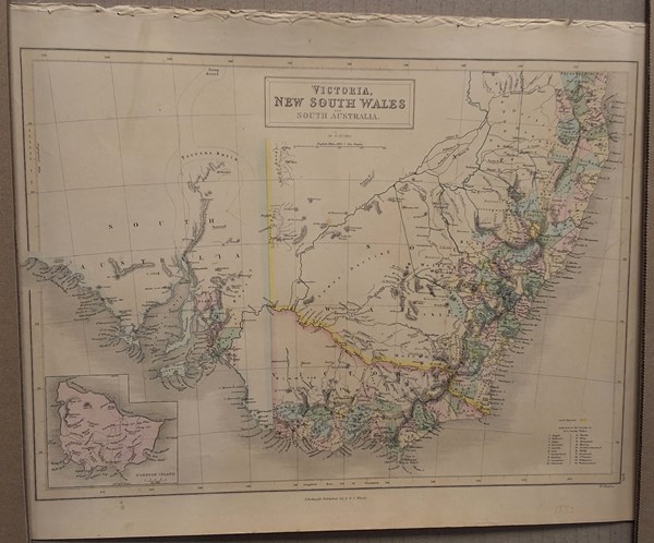 Lot 1148 - MAP OF SOUTH-EASTERN AUSTRALIA 1853