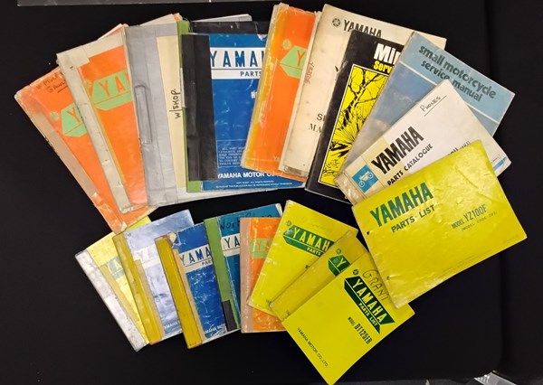 Lot 1349 - YAMAHA PARTS LISTS & SERVICE MANUALS