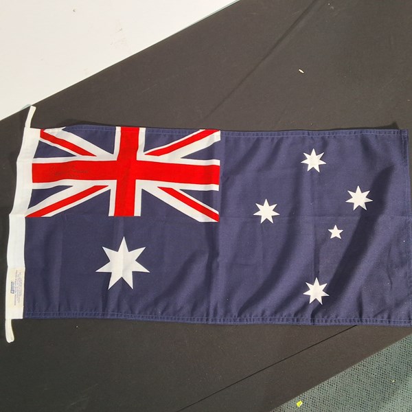 Lot 1316 - AUSTRALIAN FLAG SIGNED DAWN FRASER