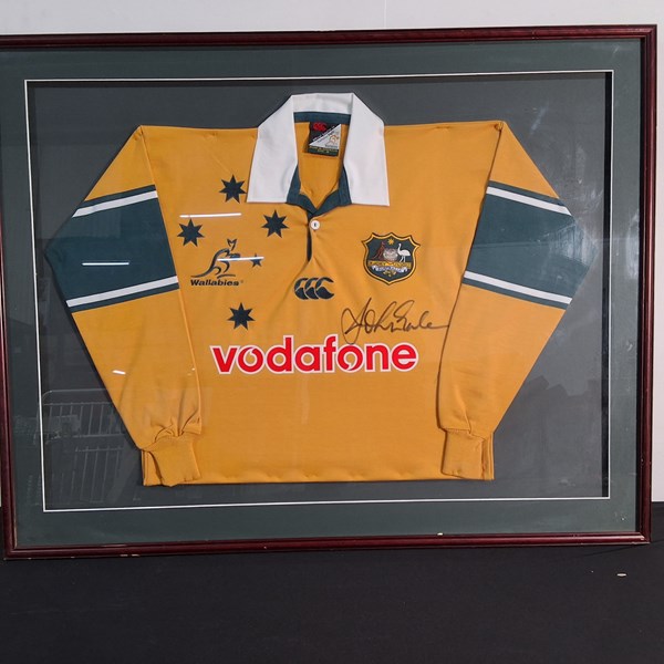 Lot 268 - WALLABYS SIGNED JERSEY - JOHN EALES