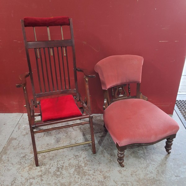 Lot 81 - CAMPAIGN AND NURSING CHAIR