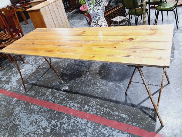 Lot 145 - TRESTLE TABLE