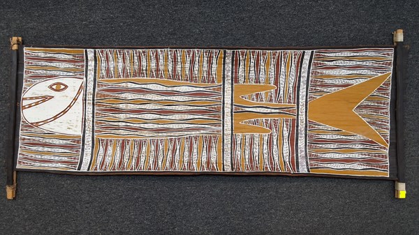 Lot 1099 - ABORIGINAL BARK PAINTING