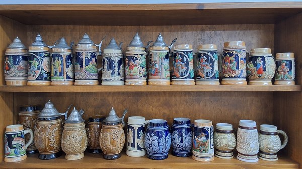 Lot 1381 - BEER STEINS