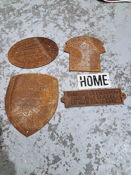 Lot 35 - CAST IRON PLAQUES