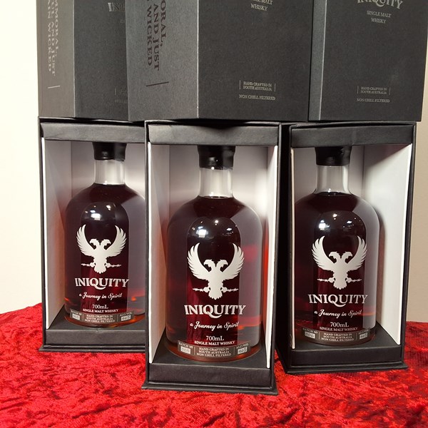 Lot 36 - INIQUITY SILVER SERIES WHISKY (3)