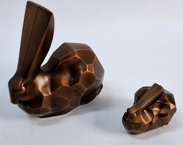 Lot 1053 - RABBIT SCULPTURES