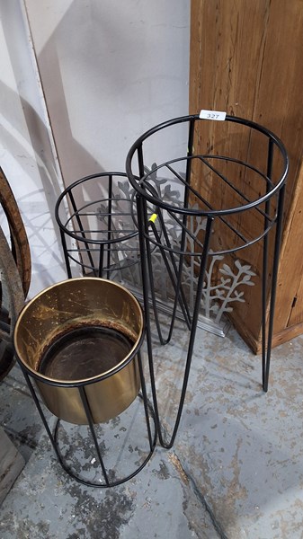 Lot 327 - PLANT STANDS