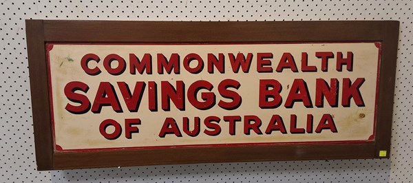 Lot 1140 - COMMONWEALTH SAVINGS BANK SIGN