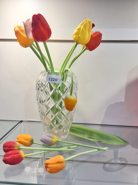 Lot 1320 - GLASS TULIPS