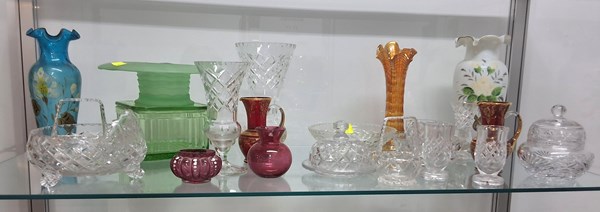 Lot 1444 - CRYSTAL AND GLASSWARE