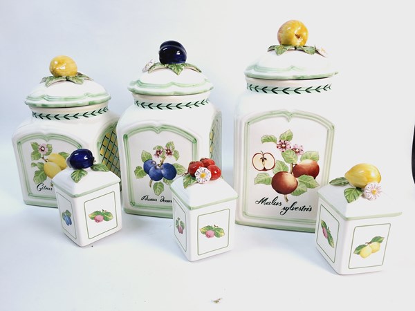 Lot 1416 - VILLEROY & BOCH CANISTERS