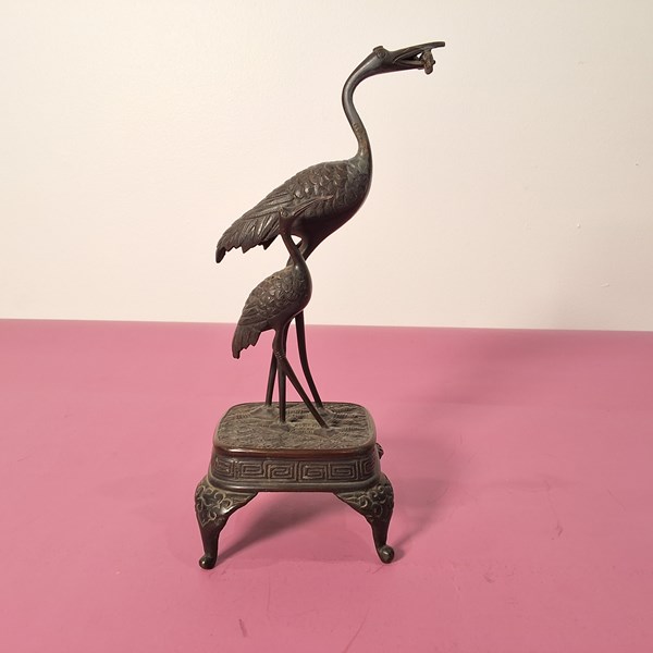 Lot 1200 - CRANE FIGURE GROUP