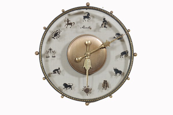 Lot 14 - ZODIAC WALL CLOCK