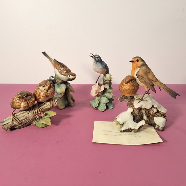 Lot 1337 - TAY BIRD FIGURES (4)