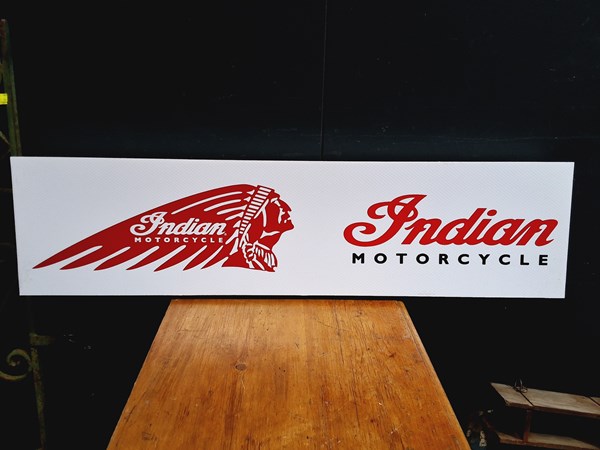 Lot 358 - INDIAN MOTORCYCLE SIGN