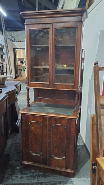 Lot 2 - NARROW BUREAU BOOKCASE