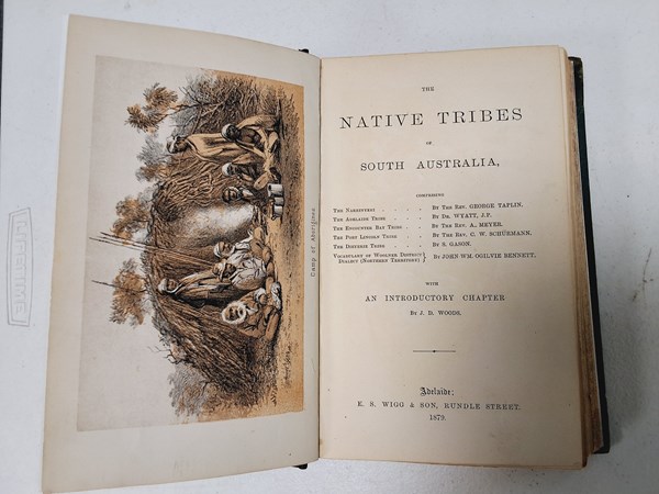 Lot 1091 - THE NATIVE TRIBES OF SOUTH AUSTRALIA