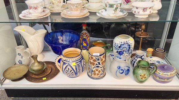 Lot 1348 - POTTERY & GLASSWARES