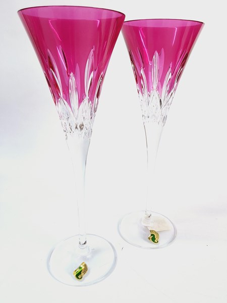 Lot 1300 - WATERFORD CRYSTAL TOASTING FLUTES